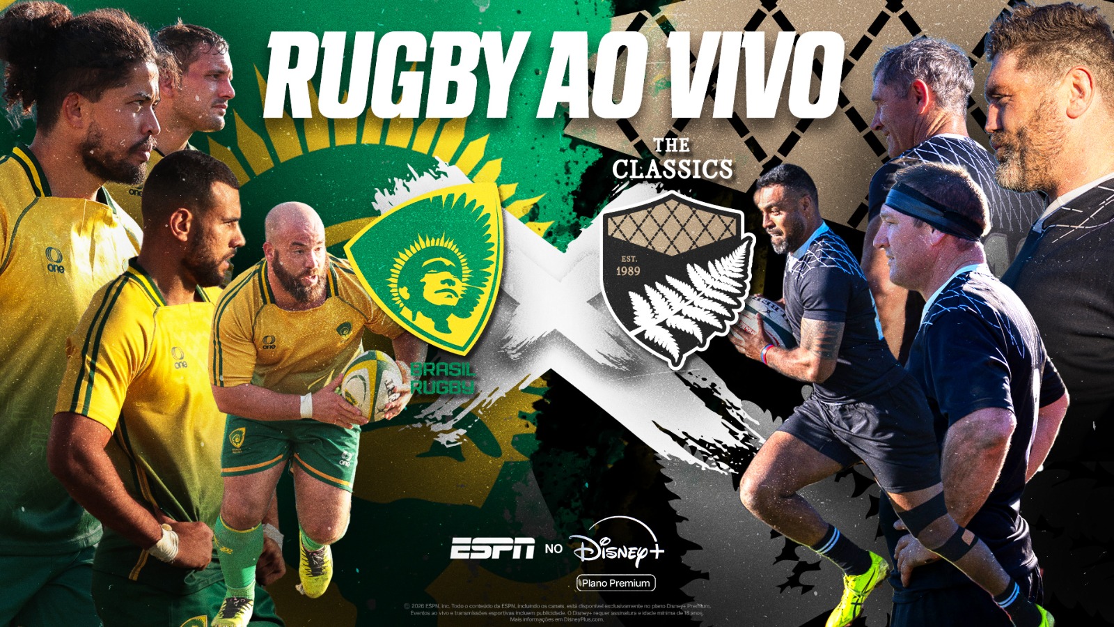 ESPN transmite Rugby Brasil Experience com duelo inédito entre a Seleção Brasileira e as lendas da Nova Zelândia
