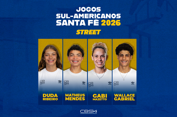 Seleção Brasileira de Street terá quatro nomes nos Jogos Sul-Americanos de Santa Fé