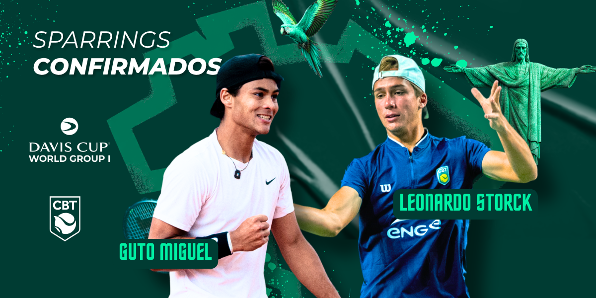 Guto Miguel e Leonardo Storck são convocados como sparrings do Brasil para a Copa Davis