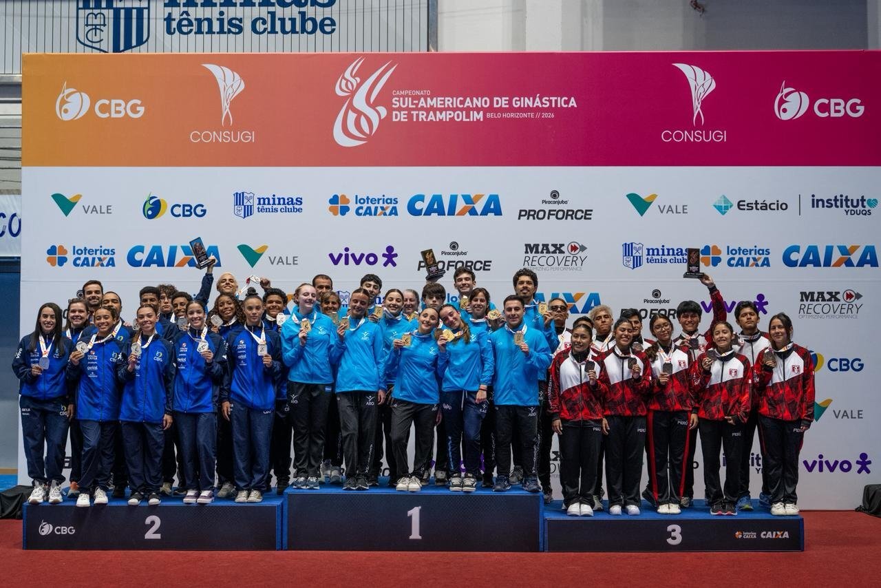 Delegação Brasileira no topo do topo do Sul-americano