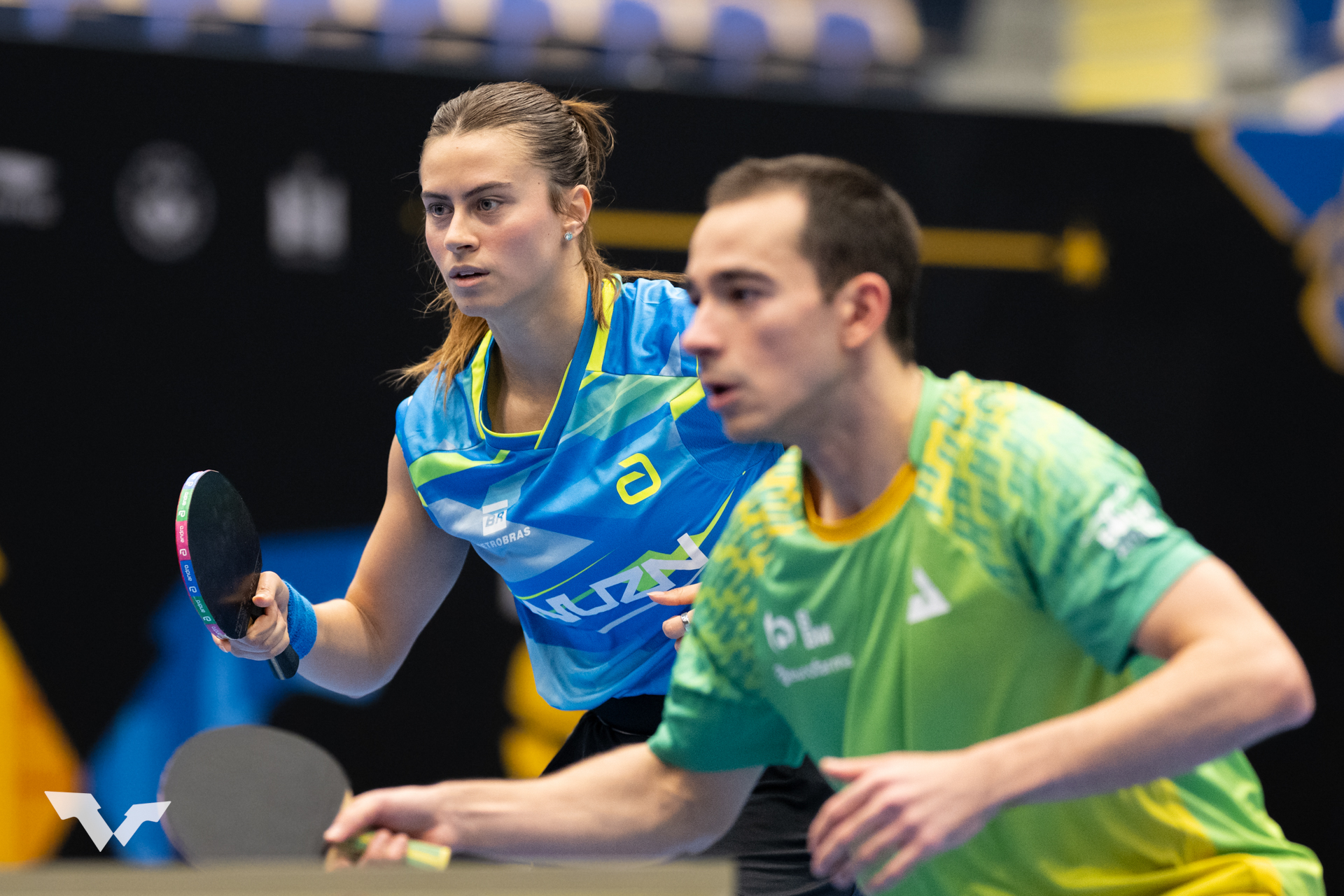 Bruna Takahashi e Hugo Calderano