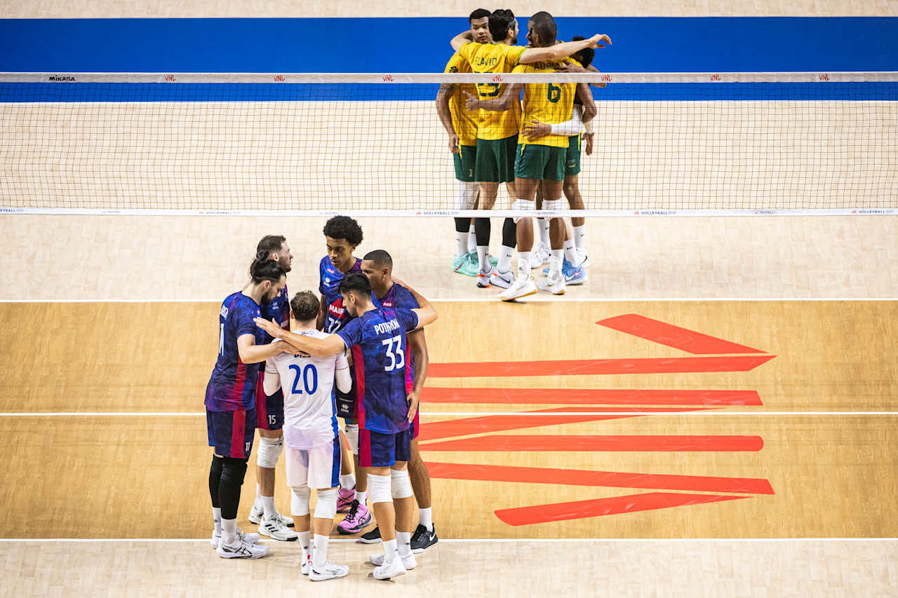 Brasileiros e franceses também se enfrentaram nesta temporada pela VNL
