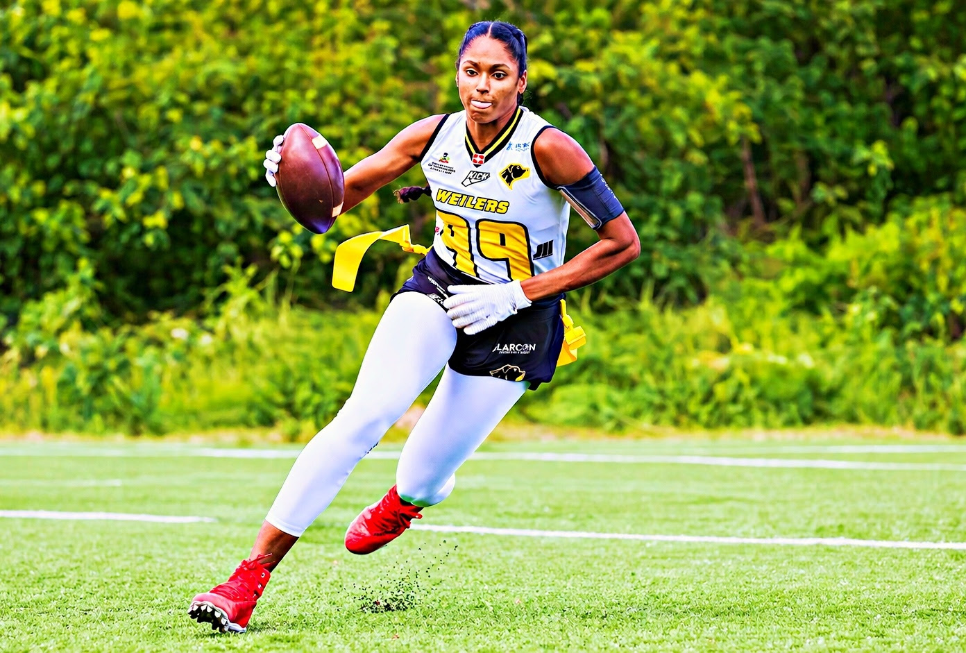Atleta de Flag do Rio Preto Weilers, Jennifer Amanda também é atleta da Seleção Brasileira de Flag Football