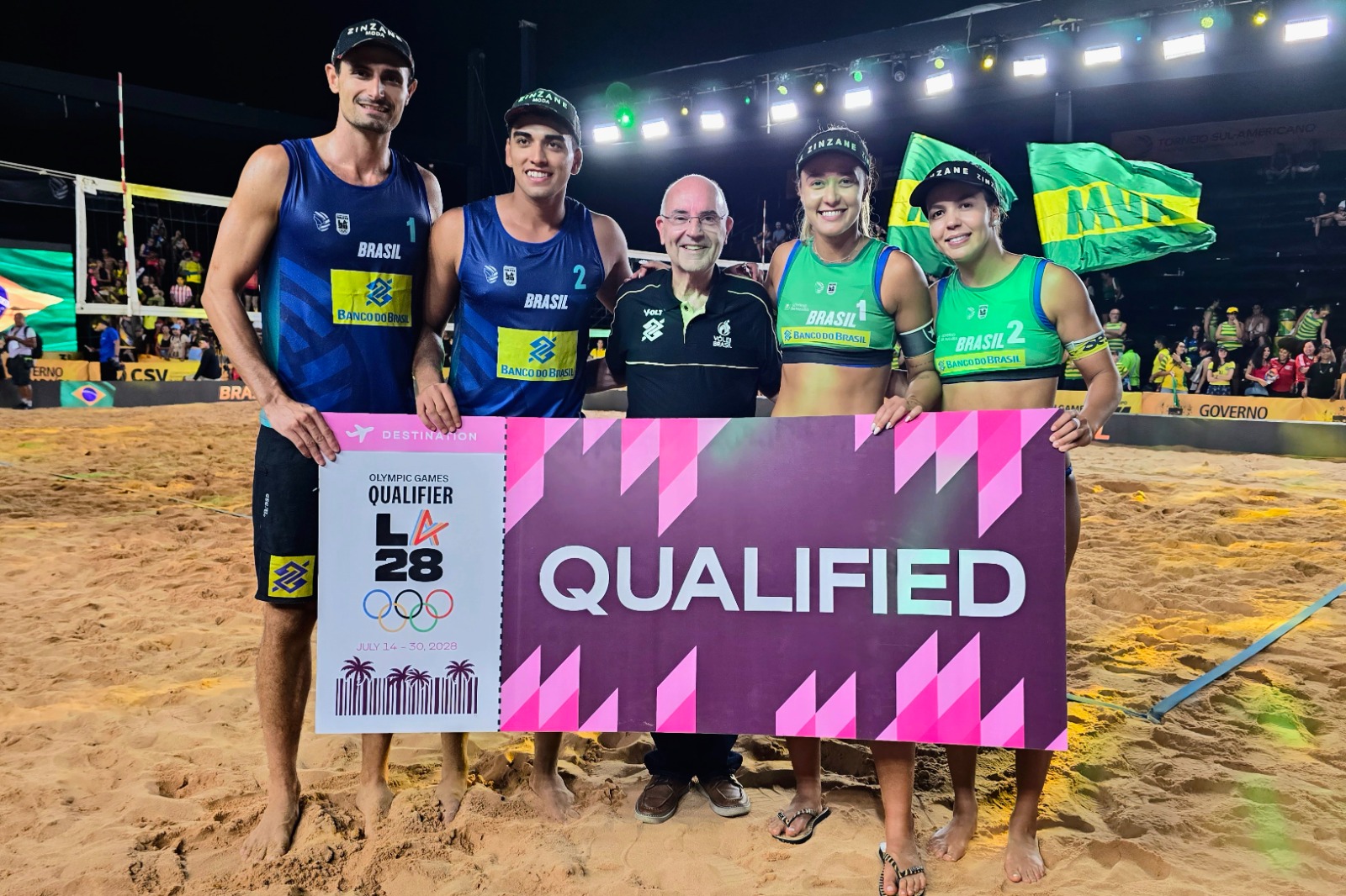 Thâmela e Vic e André e Renato garantem vagas nos Jogos Olímpicos 2028