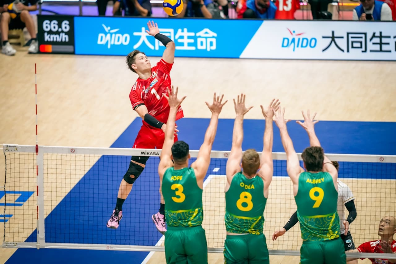 Japão vence e fica em primeiro no seu grupo do Asiático de vôlei masculino