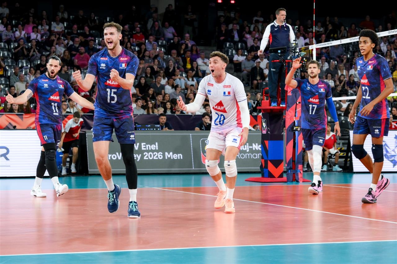 França ganha a segunda no Europeu de vôlei masculino