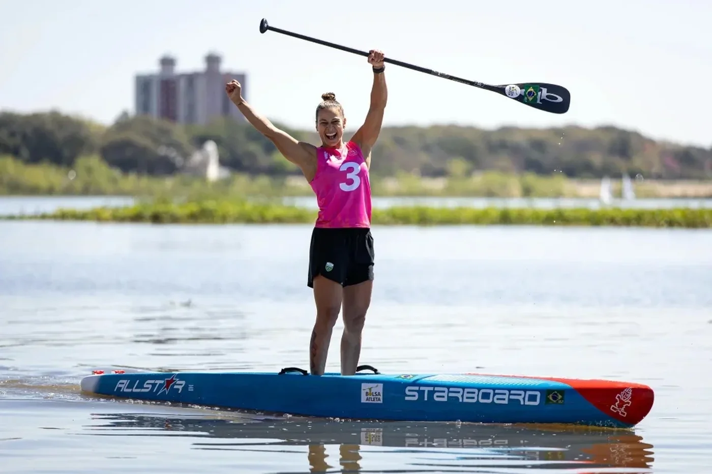 Segundo bronze para Jessika Moah no SUP em Santa Fé
