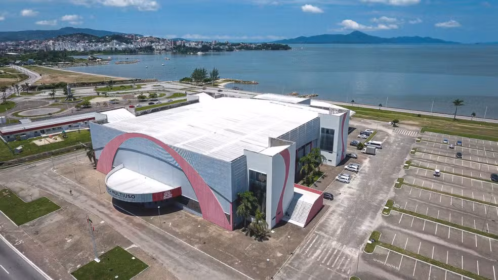 Imagem aérea da Arena Multiuso São José