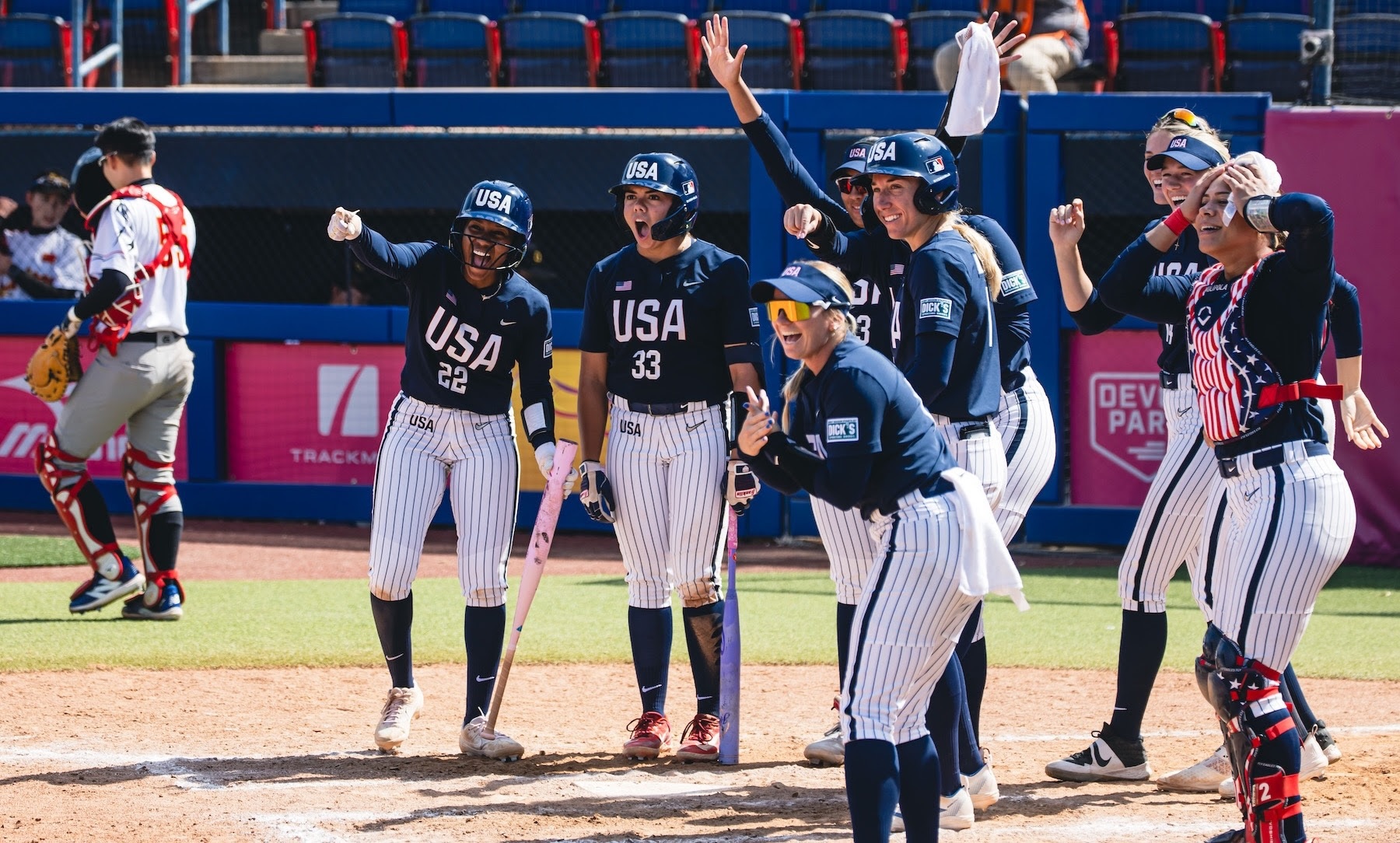 Estados Unidos e México avançam para as Finais da Copa do Mundo de softbol