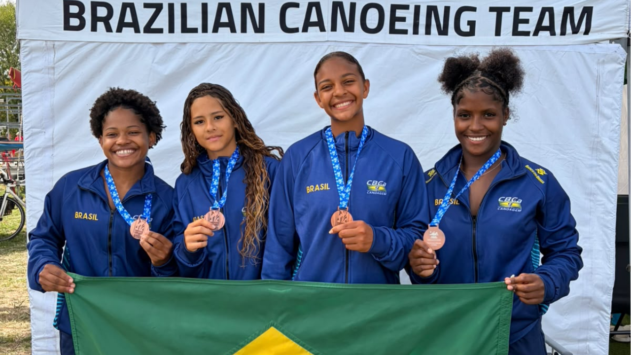 Lorrane Santos Souza leva mais um ouro e Brasil é o terceiro melhor geral do Olympic Hopes de canoagem velocidade