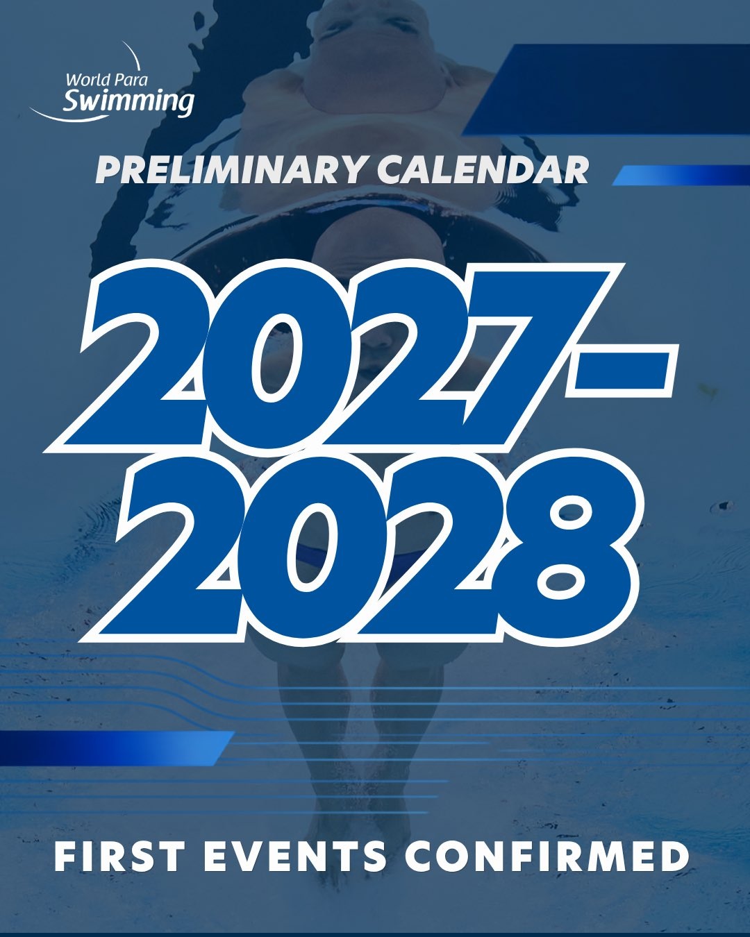 Definidos os calendários preliminares de 2027 e 2028 da World Series de natação paralímpica