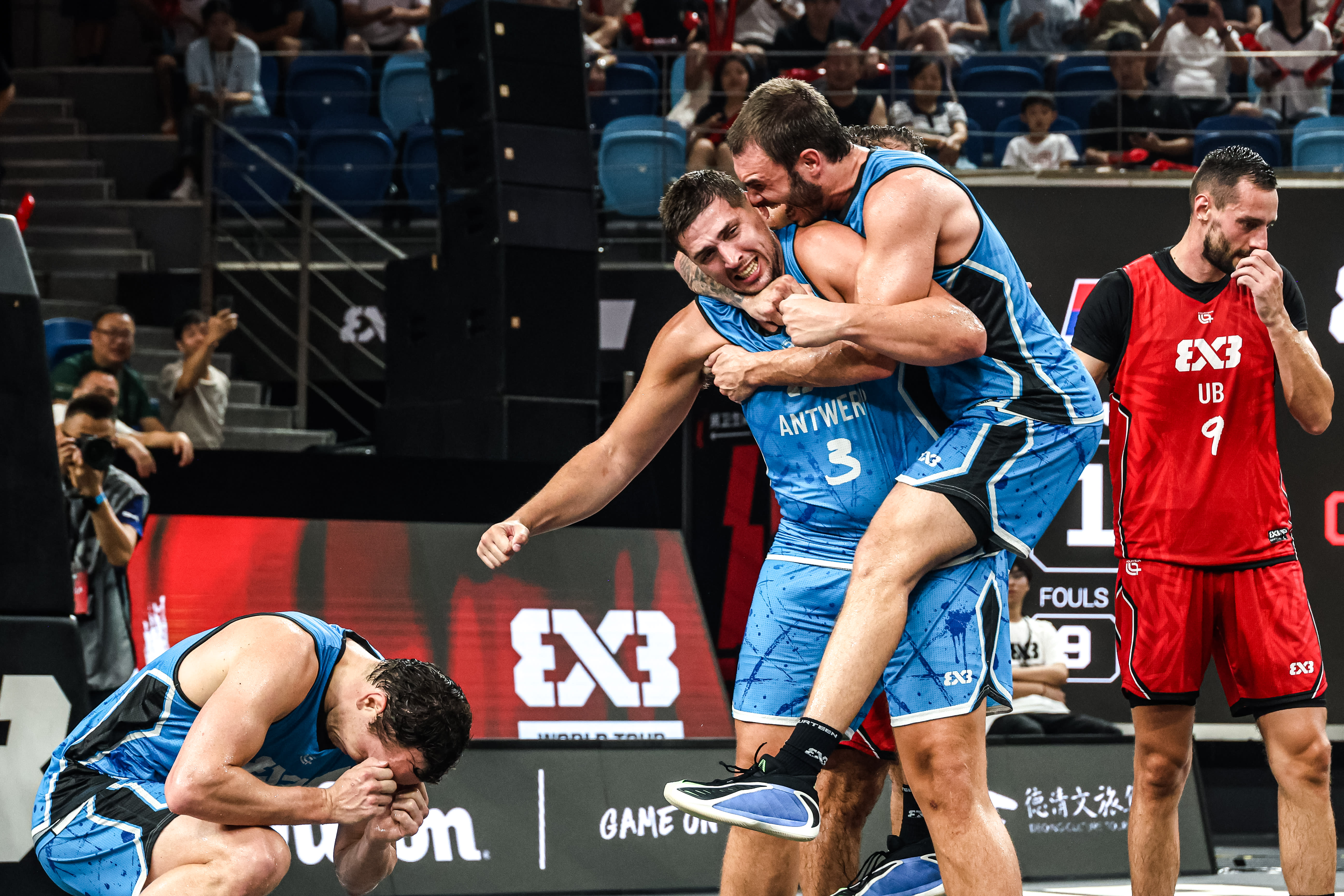 Antwerp desbanca o favorito Ub e conquista o título da etapa de Deqing do World Tour de basquete 3x3