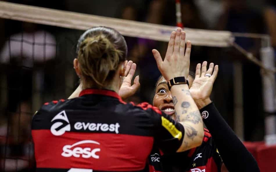 Depois de título, SESC Flamengo vence Tijuca com tranquilidade no Carioca feminino de vôlei