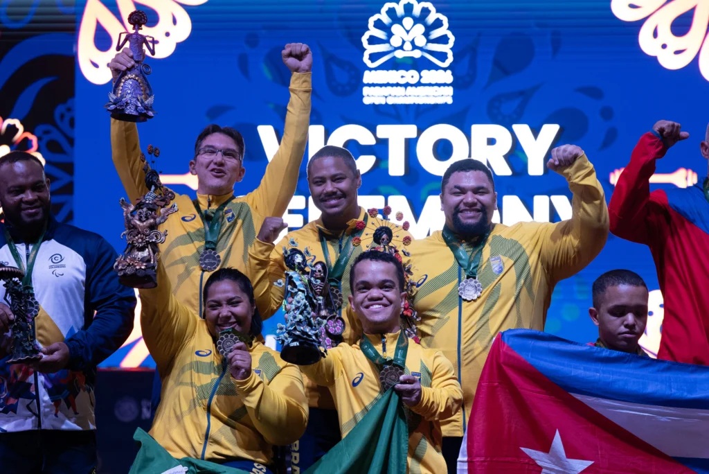 Brasil tem melhor campanha da história e 21 atletas no top-10 para LA28 no Open das Américas de halterofilismo paralímpico