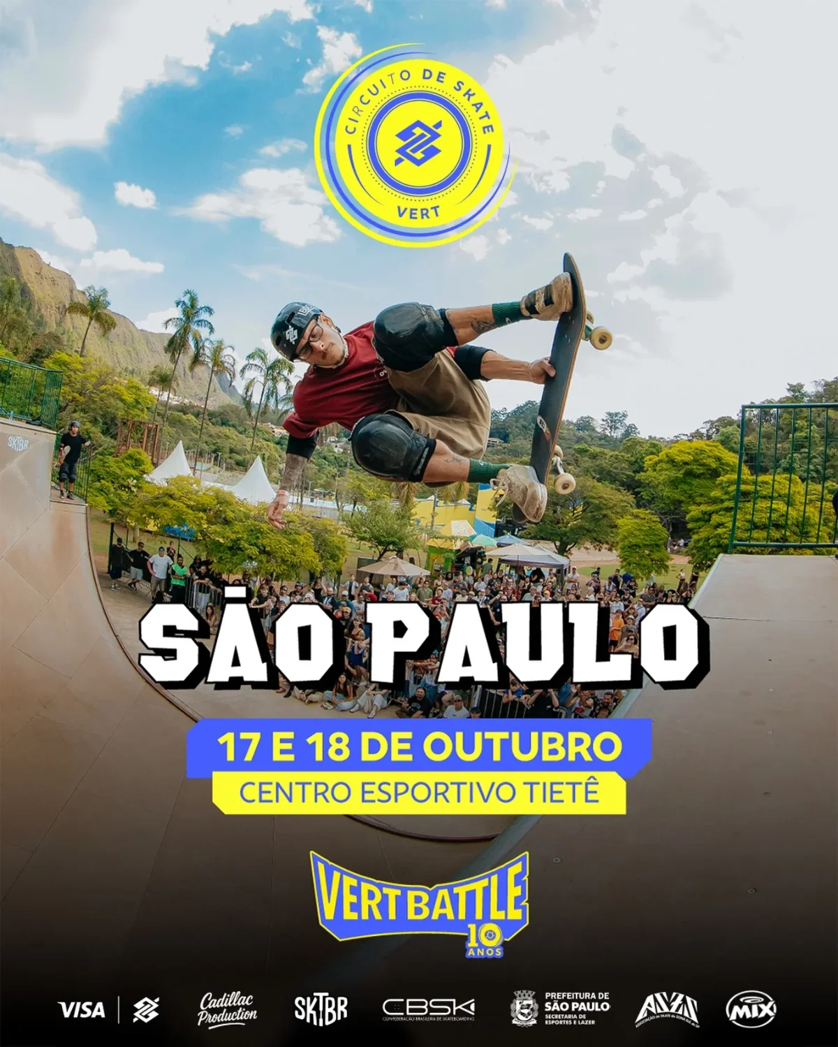 São Paulo recebe segunda etapa do Vert Battle 2026, dias 17 e 18 de outubro