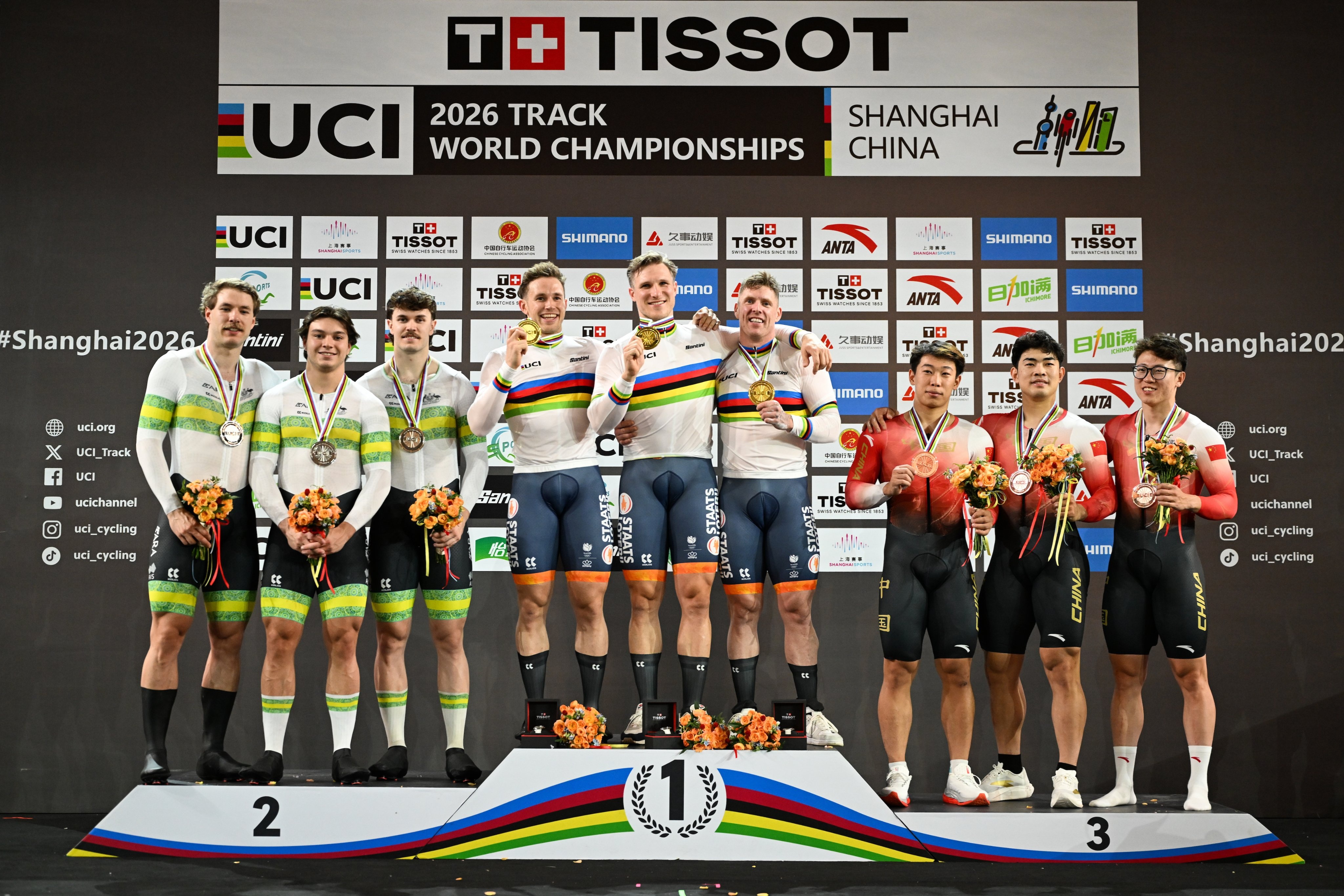 Com dois ouros, Países Baixos dominam o primeiro dia do Mundial de ciclismo de pista
