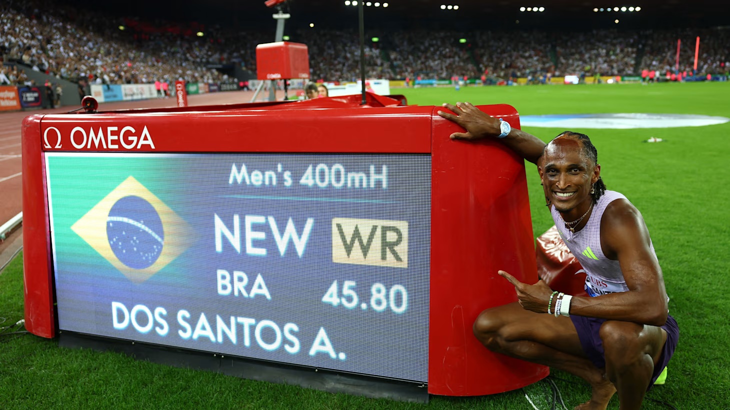 Recorde mundial de Alison dos Santos é indicado para Momento do Ano pela World Athletics