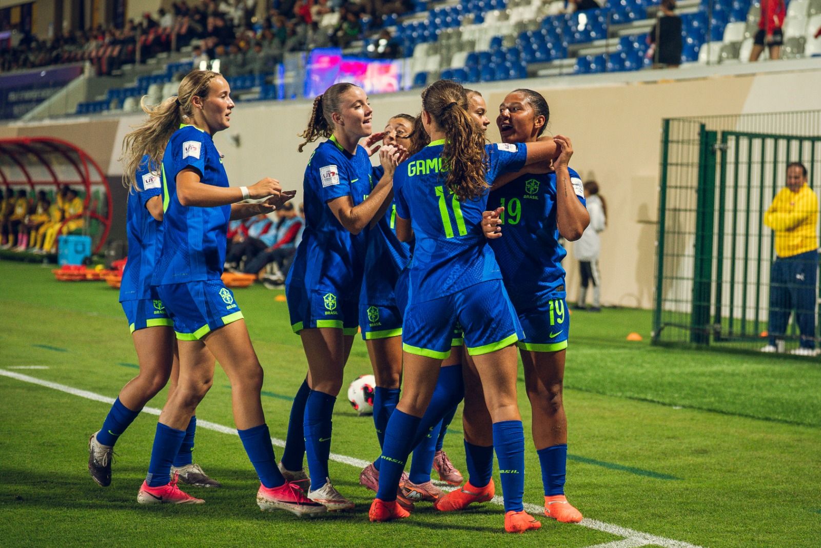 Seleção Brasileira empata com Gana por 3 a 3 e lidera o Grupo C na Copa do Mundo Feminina Sub-17