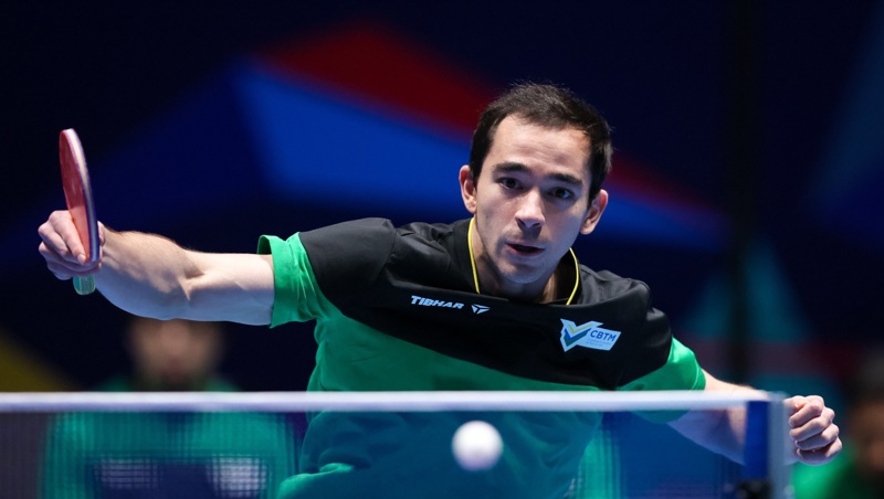 Hugo Calderano avança para as quartas de final do Pan-Americano de tênis de mesa