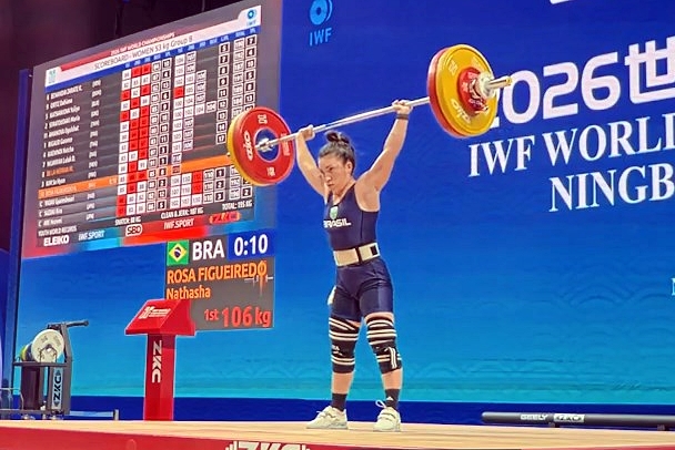 Natasha em ação no Mundial