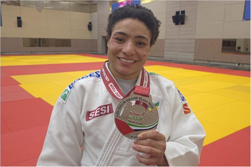 Shirlen Nascimento, medalhista de prata em Abu Dhabi