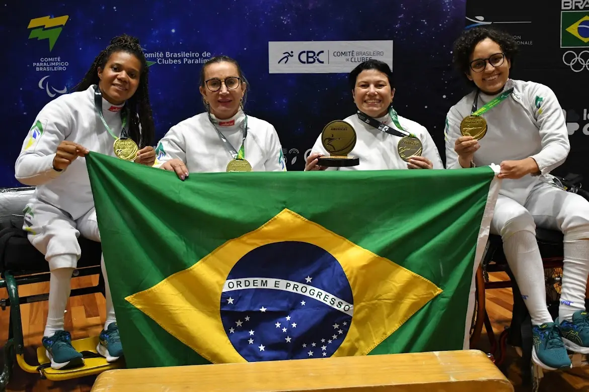 Mais um dia vitorioso para o Brasil na Paraesgrima